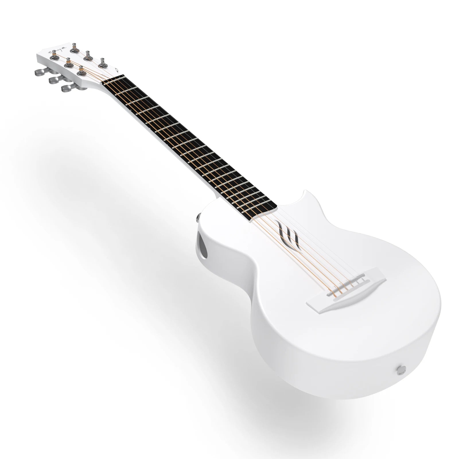 Enya Nova Go Mini Carbon Fiber Acoustic Guitar 1/4 Size Travel Acustica Guitarra w/Beginner Kids Starter Bundle Kit of Thickened - Image 8
