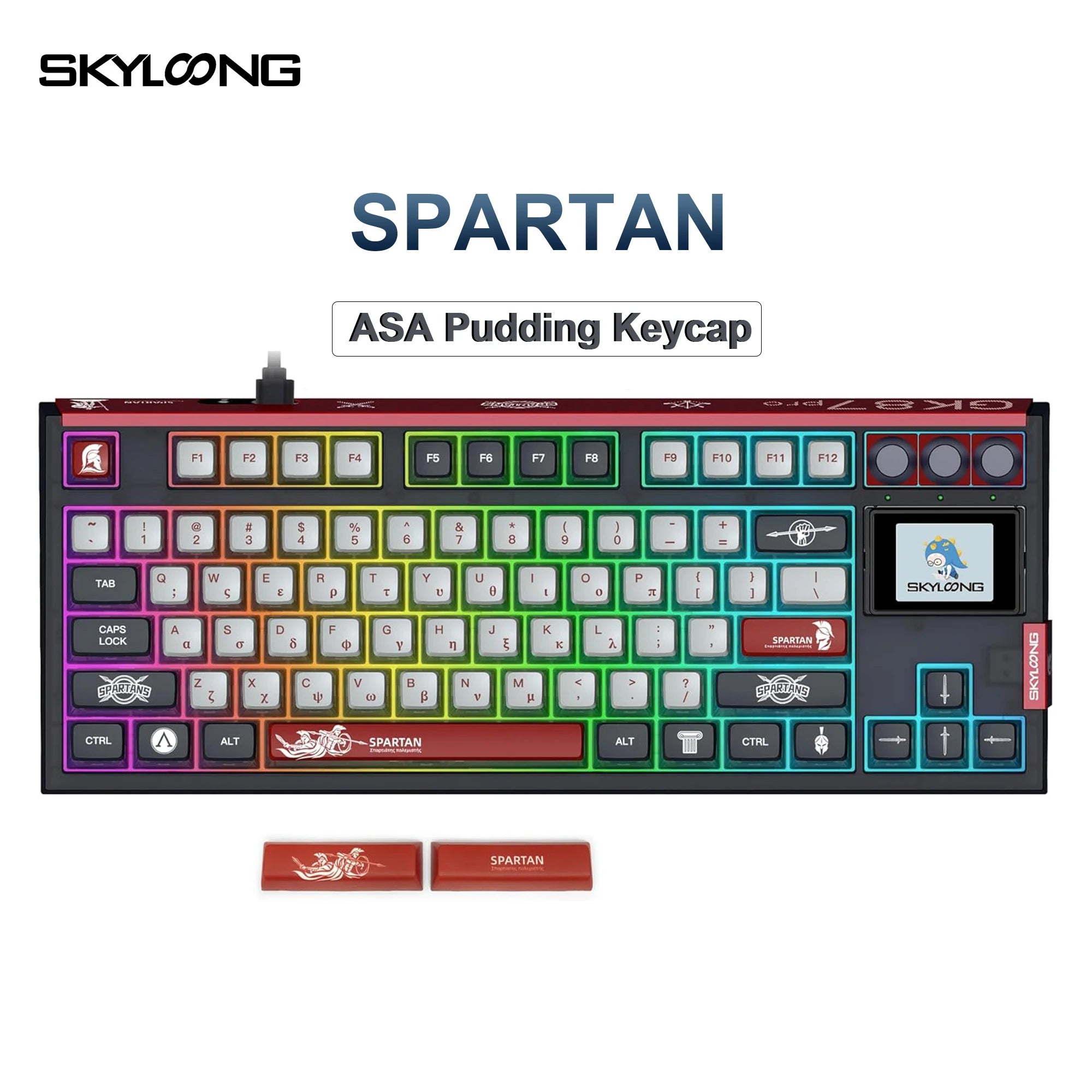 SKYLOONG GK87 Pro 3-Mode Wireless Mechanical Keyboard Full-Key Hot-Swappable 1.7inch RGB Screen Custom Low latency Game Keyboard - Image 3